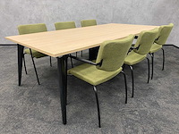 6p vergaderset 240x120 mosgroen - afbeelding 1 van  32