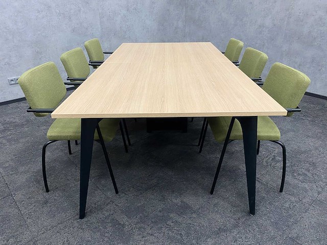 6p vergaderset 240x120 mosgroen - afbeelding 12 van  32