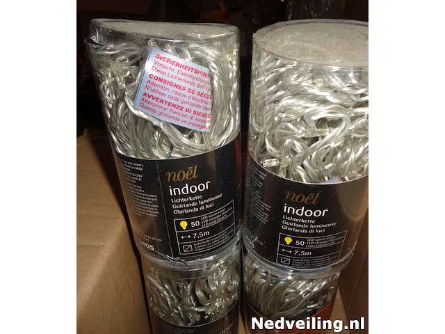 6x 50 led kerstverlichting 7,5mtr - afbeelding 2 van  3