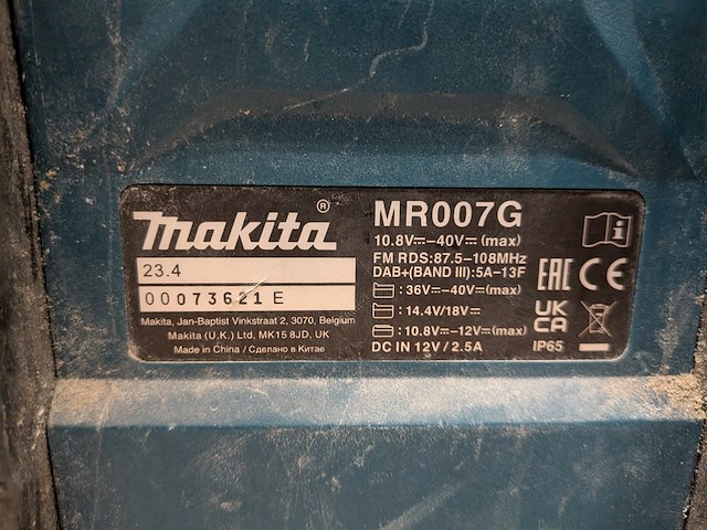 6x accu gereedschap met bouwradio, makita, 2020 tot 2023 - afbeelding 25 van  29