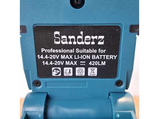 6x accu led lamp, blauw - afbeelding 4 van  8