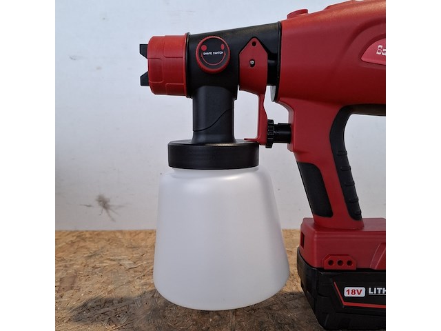 6x accu spuitpistool 21v, rood - afbeelding 4 van  11