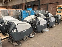 6x achterloop schrobzuigmachine, vloerreiniger nilfisk professioneel, ba 651