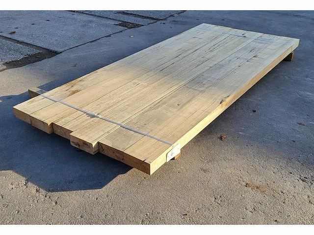 6x afrikaans eiken 60 x 155 mm, lengte 215 cm - afbeelding 4 van  4