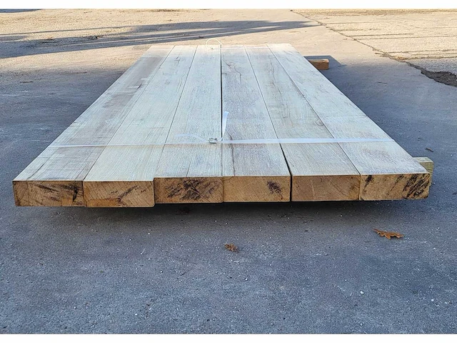 6x afrikaans eiken 60 x 155 mm, lengte 275 cm - afbeelding 3 van  4