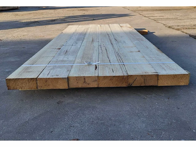 6x afrikaans eiken 60 x 155mm, lengte 215 cm - afbeelding 3 van  4