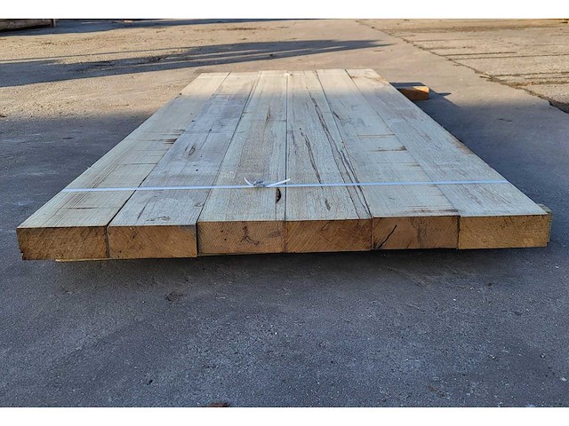 6x afrikaans eiken 60 x 155mm, lengte 215 cm - afbeelding 3 van  4