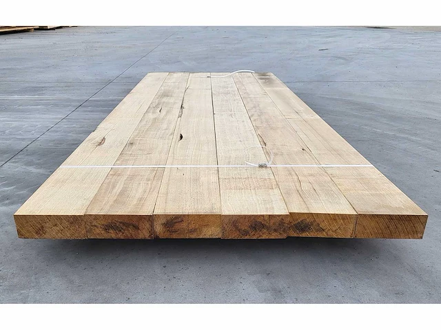 6x afrikaans eiken 60 x 155mm, lengte 245 cm - afbeelding 3 van  4
