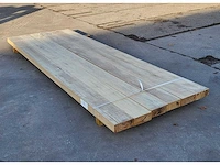 6x afrikaans eiken 60 x 155mm, lengte 275 cm - afbeelding 2 van  4