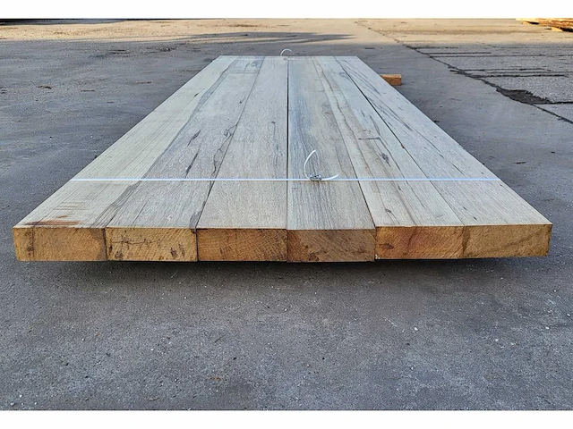 6x afrikaans eiken 60 x 155mm, lengte 305 cm - afbeelding 3 van  6