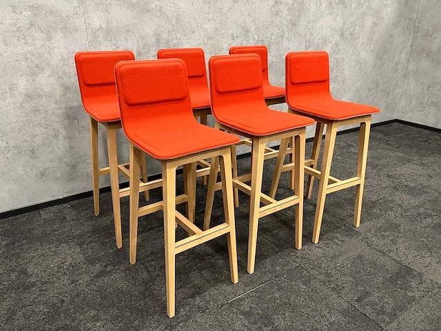 6x alki laia - design barkruk - koraal - afbeelding 1 van  16