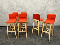 6x alki laia - design barkruk - koraal - afbeelding 9 van  17