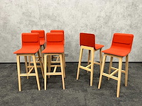 6x alki laia - design barkruk - koraal - afbeelding 7 van  12