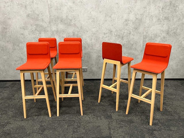 6x alki laia - design barkruk - koraal - afbeelding 9 van  15