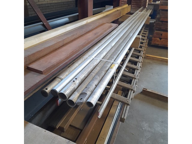 6x aluminium buis - afbeelding 1 van  3