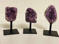 6x amethist op metalen standaard - afbeelding 2 van  7