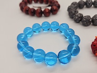 6x armband - jade, aquamarijn, bloedkoraal, sandlewood, gietijzer - afbeelding 5 van  9