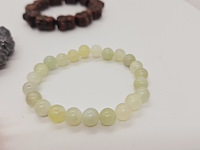 6x armband - jade, aquamarijn, bloedkoraal, sandlewood, gietijzer - afbeelding 6 van  9