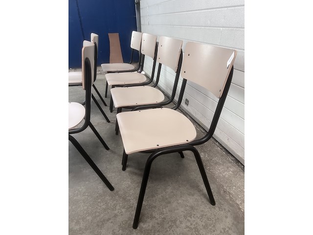 6x back to school stoel beige, zuiver - afbeelding 2 van  6