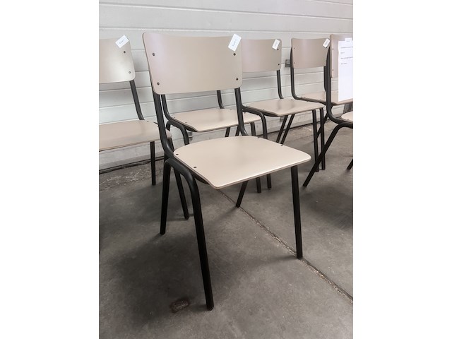 6x back to school stoel beige, zuiver - afbeelding 5 van  6