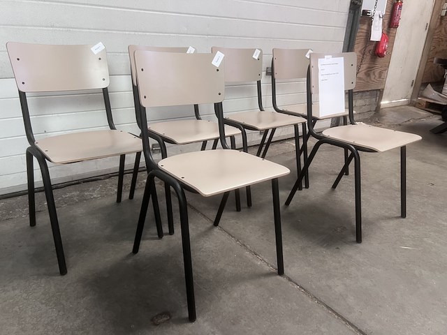6x back to school stoel beige, zuiver - afbeelding 6 van  6