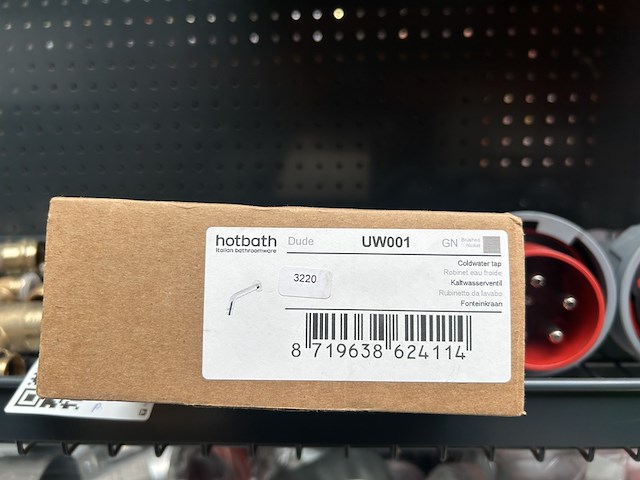6x badkameraccessoires w.o. glijstang 75cm rond w.o. hotbath, geberit - afbeelding 4 van  4