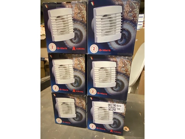 6x badkamerventilator ø120mm, aurora - afbeelding 1 van  3