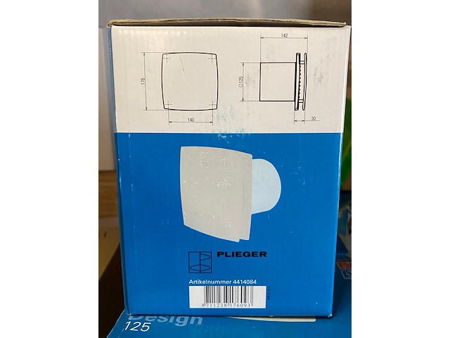 6x badkamerventilator ø125mm plieger - afbeelding 4 van  5