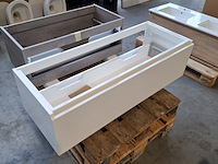 6x badmeubel dekker, lanesto, glans wit - afbeelding 2 van  4