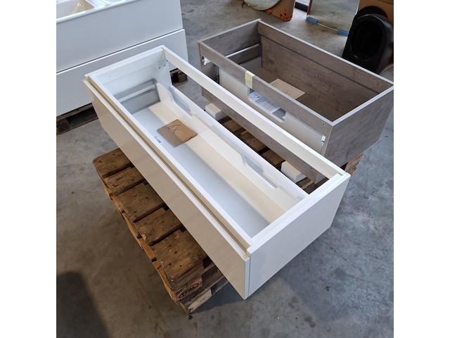 6x badmeubel dekker, lanesto, glans wit - afbeelding 4 van  4