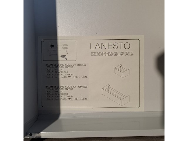 6x badmeubel dekker, lanesto, lancelot grey - afbeelding 6 van  7
