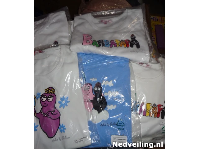 6x barbapapa t-shirts kind - afbeelding 3 van  3