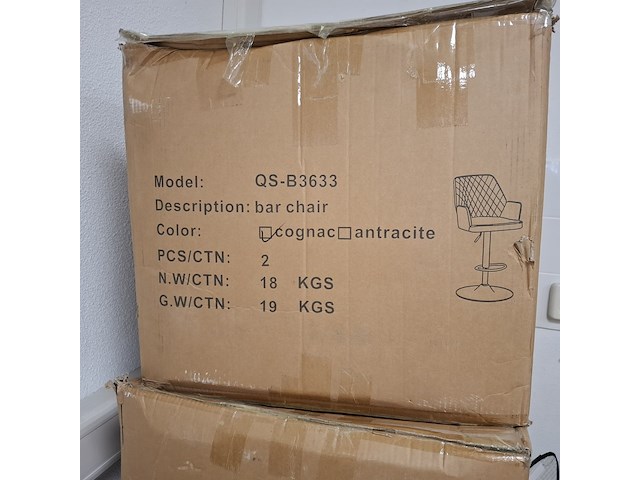 6x barkkruk cognac - afbeelding 5 van  5