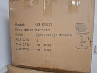 6x barkkruk cognac - afbeelding 5 van  5