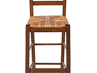 6x barstoel, walnoot