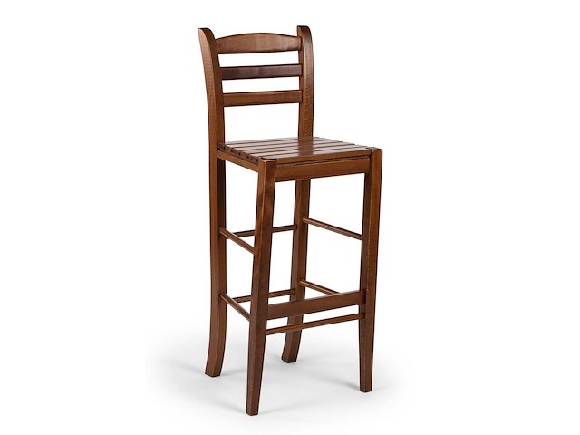 6x barstoel, walnoot - afbeelding 1 van  3