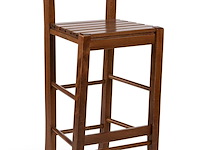 6x barstoel, walnoot - afbeelding 1 van  3