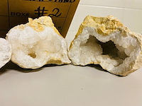 6x bergkristal geodes 16-18cm - afbeelding 2 van  7