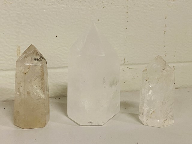 6x bergkristal gepolijste punten - afbeelding 5 van  6