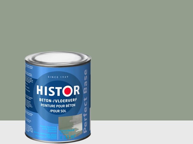 6x beton- en vloerverf histor, perfect base, geordend, 750ml - afbeelding 1 van  2
