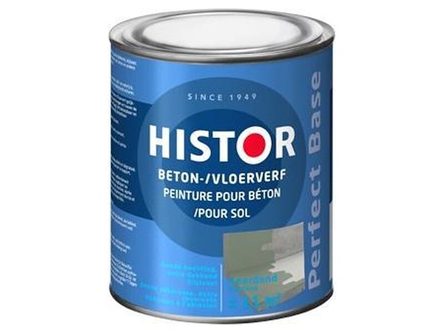 6x beton- en vloerverf histor, perfect base, geordend, 750ml - afbeelding 2 van  2