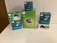 6x binnen- en buiten lampen philips, diverse, kunststof/metaal - afbeelding 1 van  4