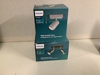 6x binnen- en buiten lampen philips, diverse, kunststof/metaal - afbeelding 3 van  4
