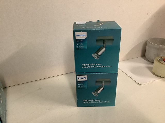 6x binnen- en buiten lampen philips, diverse, kunststof/metaal - afbeelding 4 van  4