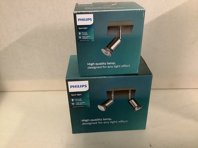 6x binnen- en buiten lampen philips, diverse, kunststof/metaal - afbeelding 3 van  4