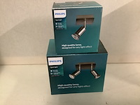 6x binnen- en buiten lampen philips, diverse, kunststof/metaal - afbeelding 3 van  4