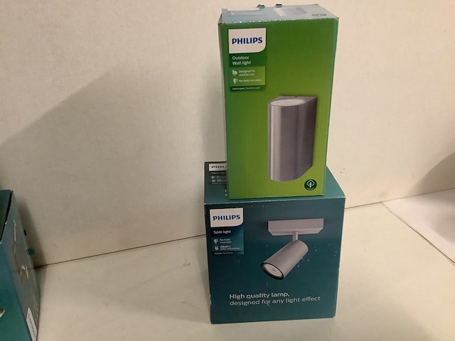 6x binnen- en buiten lampen philips, diverse, kunststof/metaal - afbeelding 4 van  4