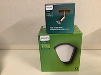 6x binnen- en buiten lampen philips, diverse, kunststof/metaal - afbeelding 3 van  4