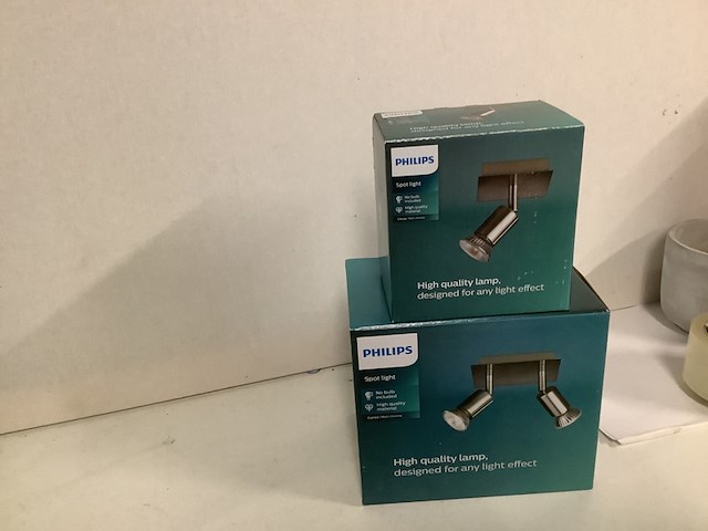 6x binnen- en buiten lampen philips, diverse, kunststof/metaal - afbeelding 4 van  4