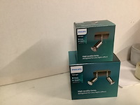 6x binnen- en buiten lampen philips, diverse, kunststof/metaal - afbeelding 4 van  4